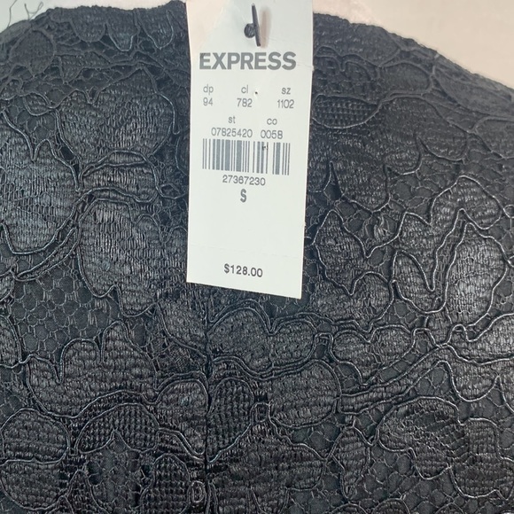 Express Lace Puff Sleeve Fit And Flare Dress- NWT - Picture 12 of 15